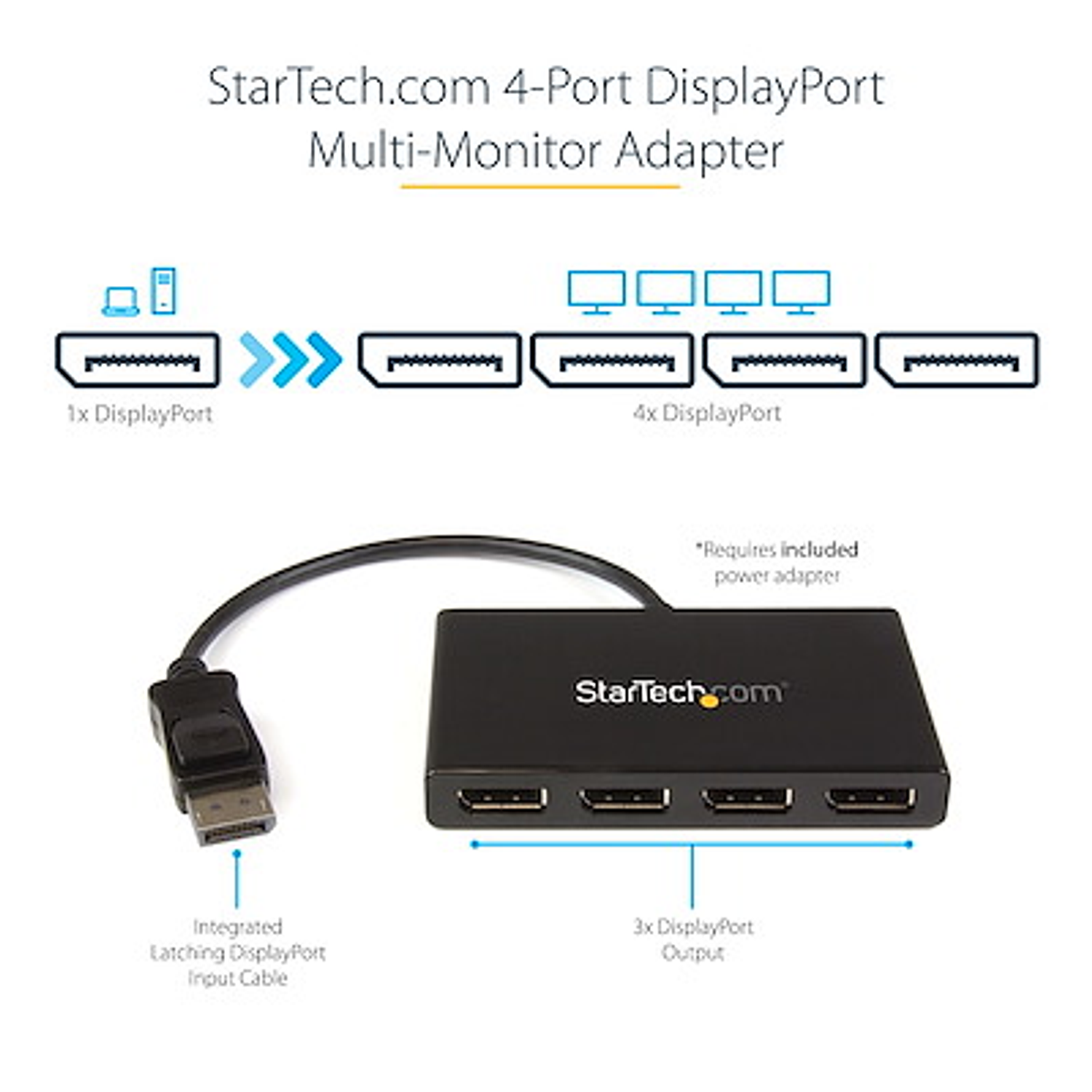 StarTech Hub MST Para Cuatro Monitores DisplayPort Windows 5