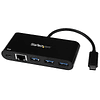 StarTech USB-C Todo en Uno Ethernet Gigabit, 3 Puertos USB 3.0, Entrega de Potencia