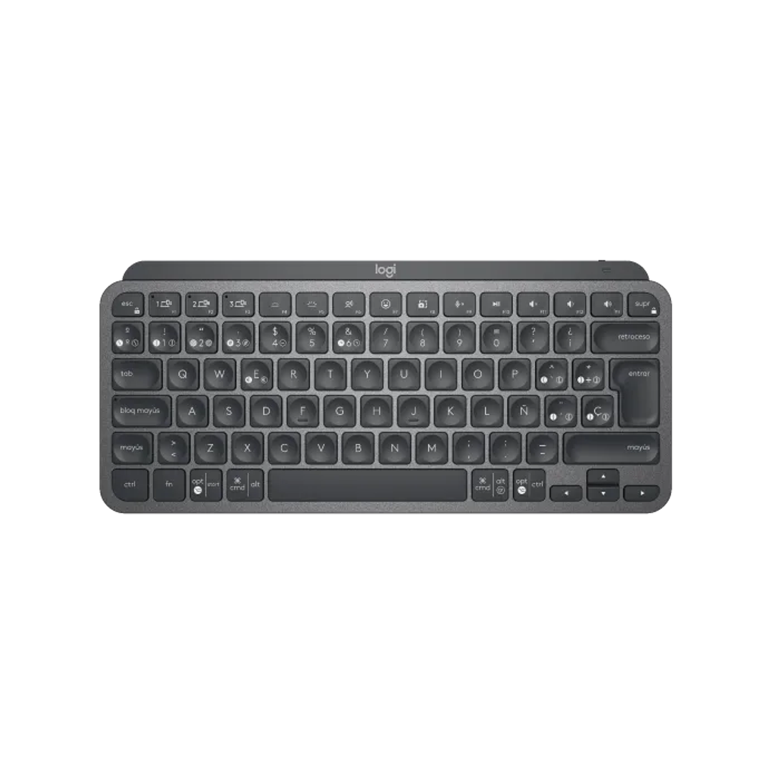  Logitech MX Keys Teclado Inalámbrico Mini Wireless, Carga USB, Bluetooth, Grafito, Español 1