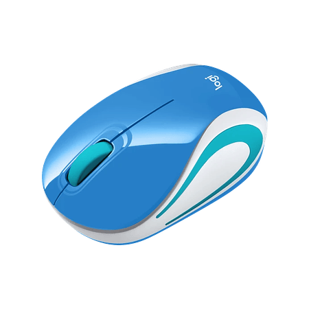 Logitech M187 Mouse Mini Inalambrico Ultraportatil Color Azul