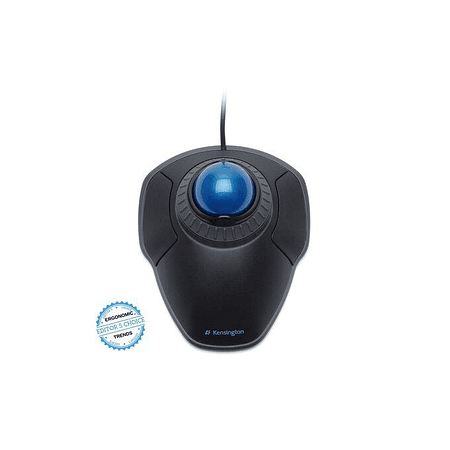 Kensington Trackball Con Cable Orbit Con Anillo De Desplazamiento  Color Negro