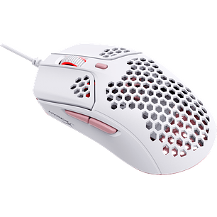 HyperX Pulsefire Haste Mouse Gamer, Wired, USB-A, 6 Botones, 16.000DPI, Blanco/Rosa