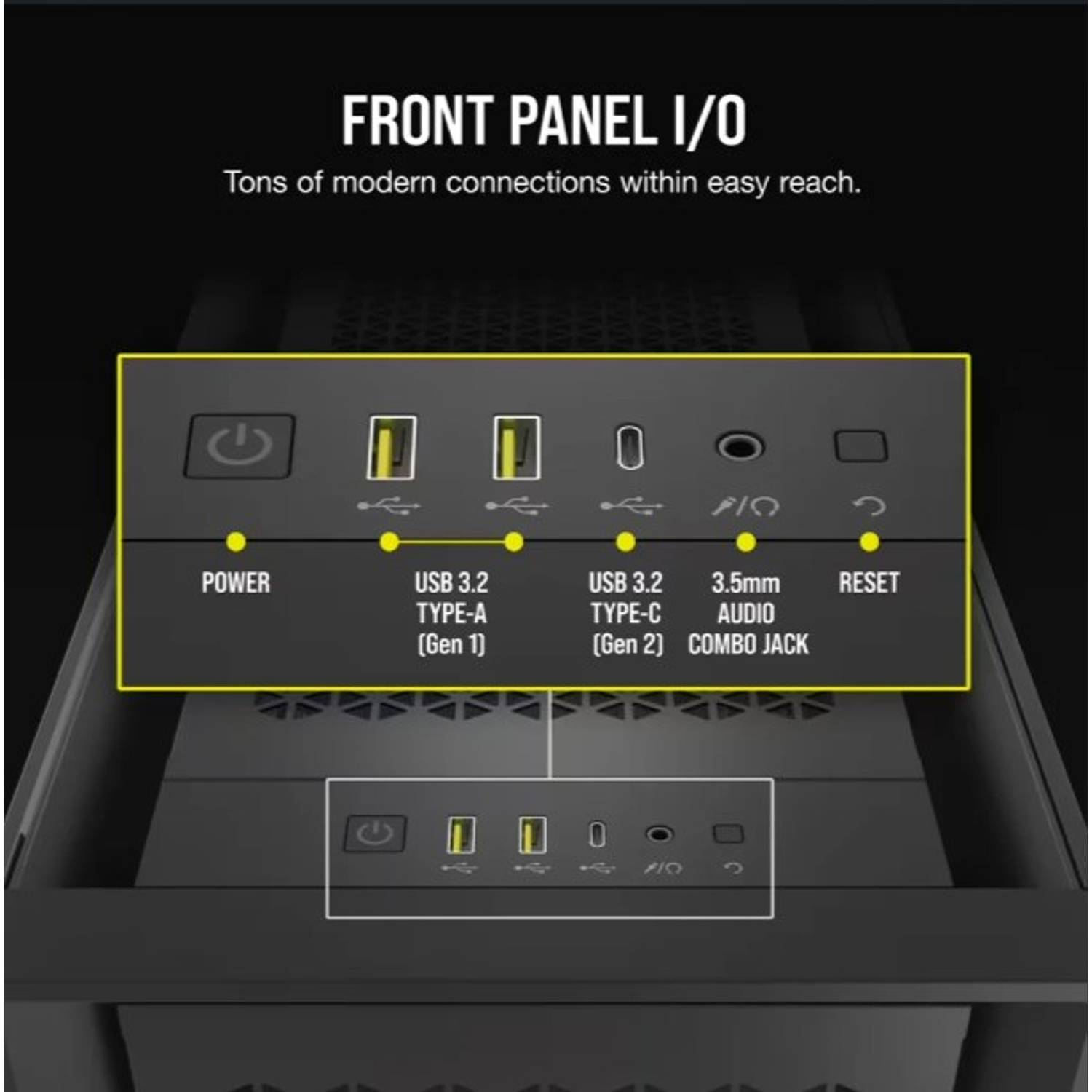 CORSAIR iCUE 5000D RGB Airflow Gabiente Torre mediar ATX Negro 4