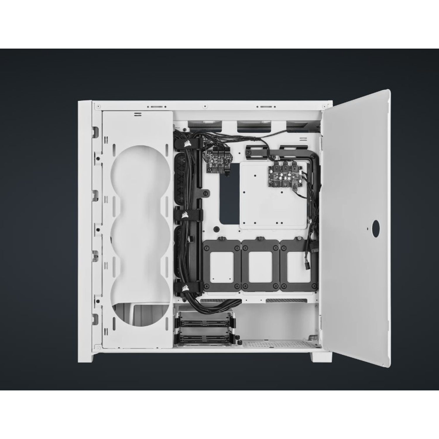 CORSAIR iCUE 5000X RGB QL Gabinete Torre Media Blanco 3