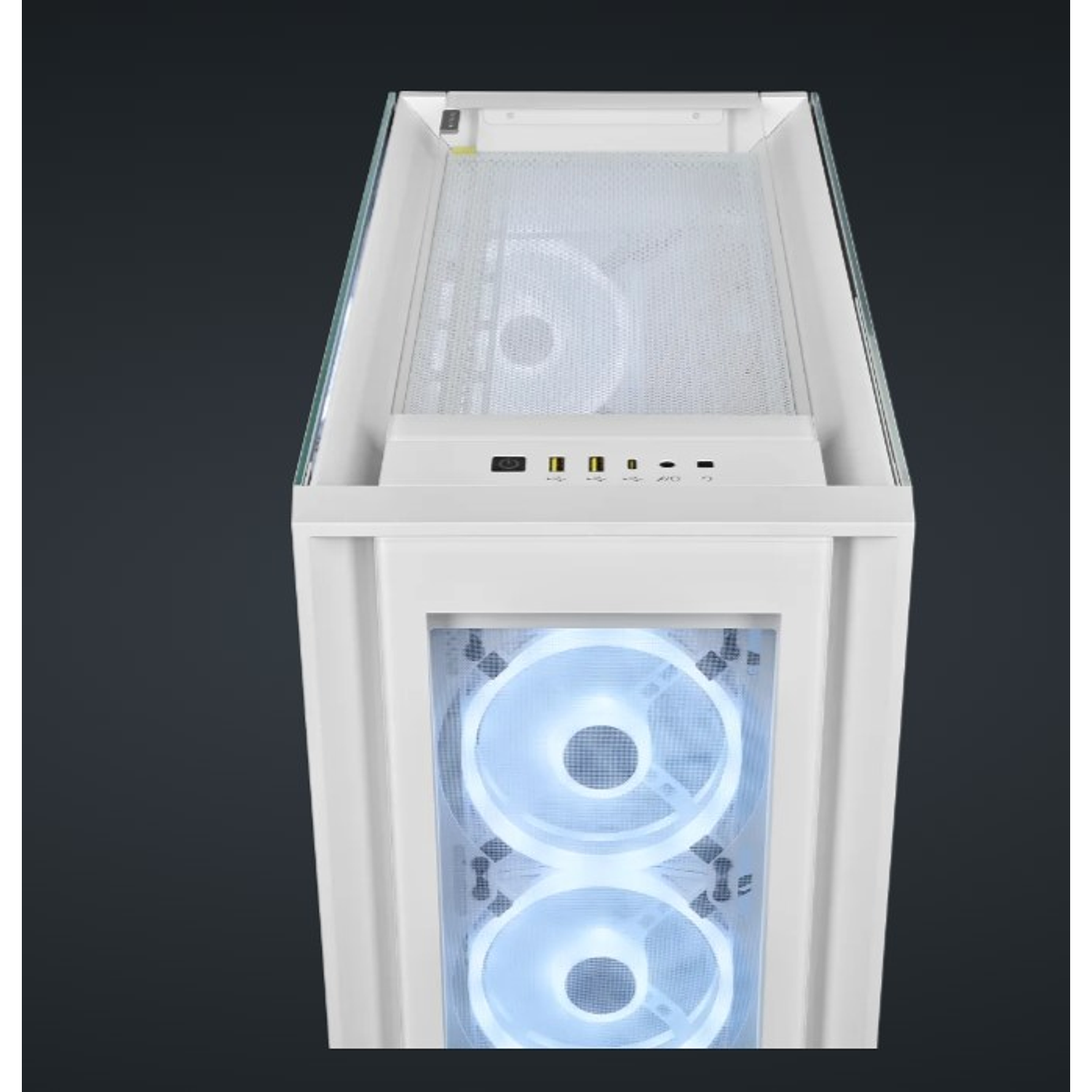 CORSAIR iCUE 5000X RGB QL Gabinete Torre Media Blanco 2