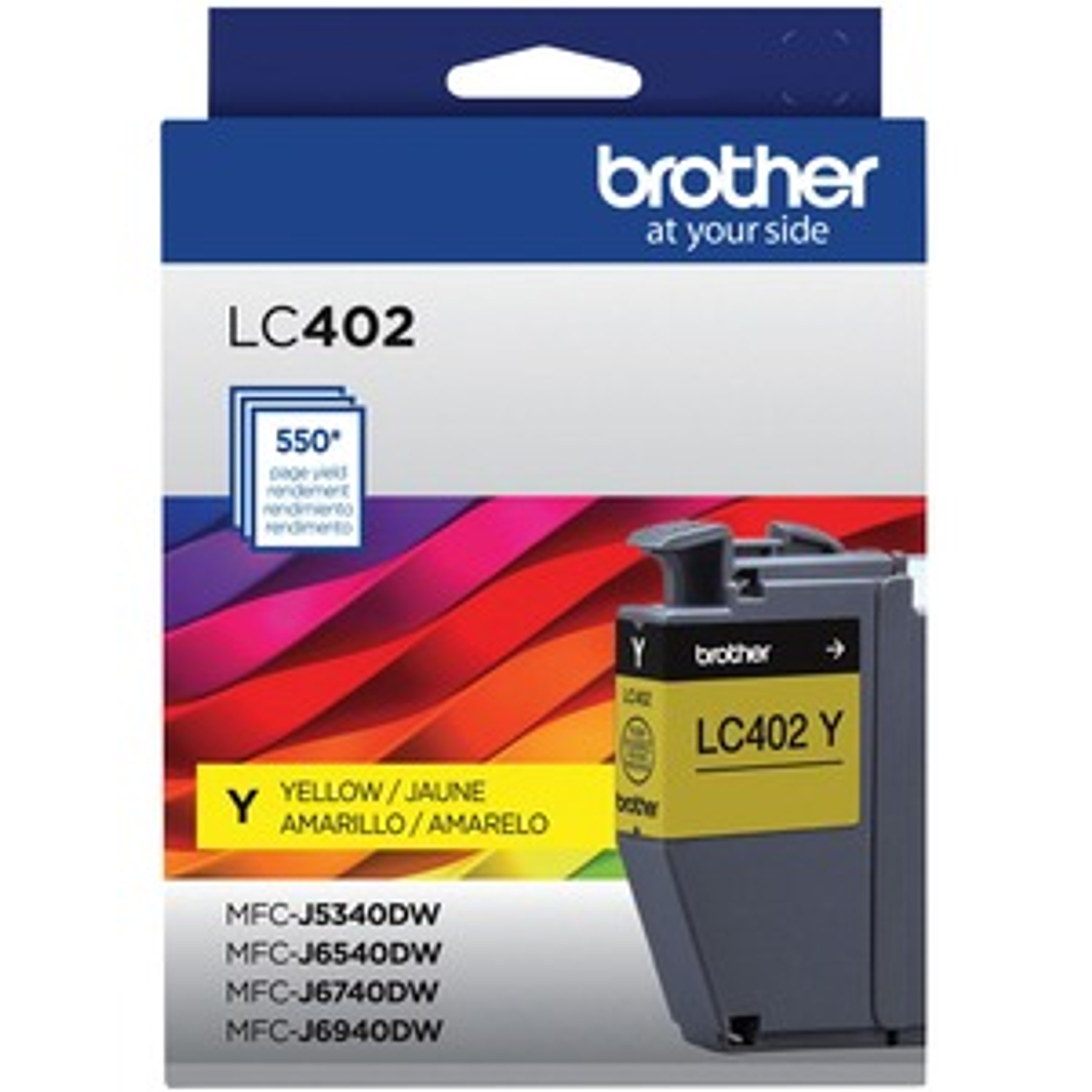 Brother LC402Y Cartucho Tinta Color Amarillo 1