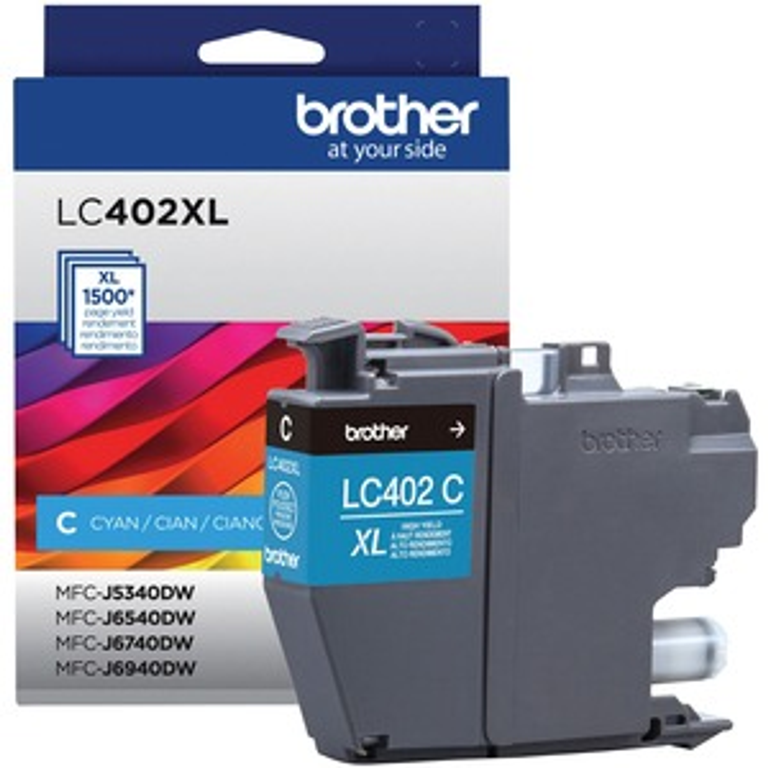 Brother LC402XLCS, Cartucho Tinta Cian, 1.500 Páginas