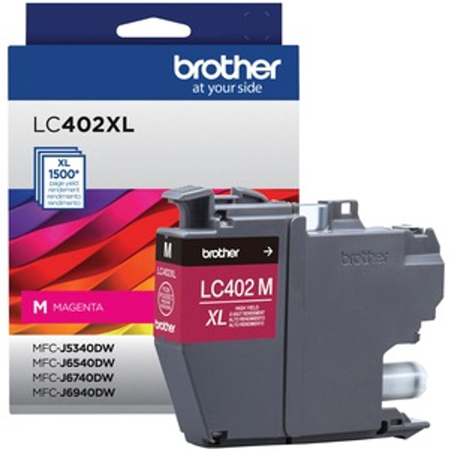 Brother LC402XLM, Cartucho Tinta Magenta, 1.500 Páginas