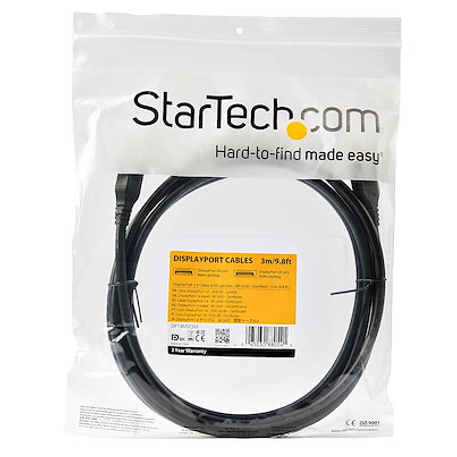 StarTech Cable DisplayPort 1.4 de 3m Certificación VESA  4