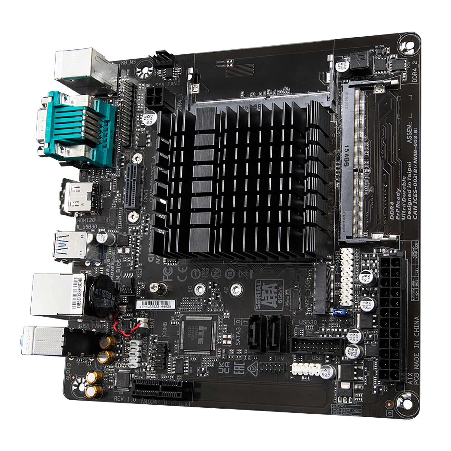 Gigabyte N4120I - H PLaca Madre Celeron Quad-Core DDR4 Dsub 3