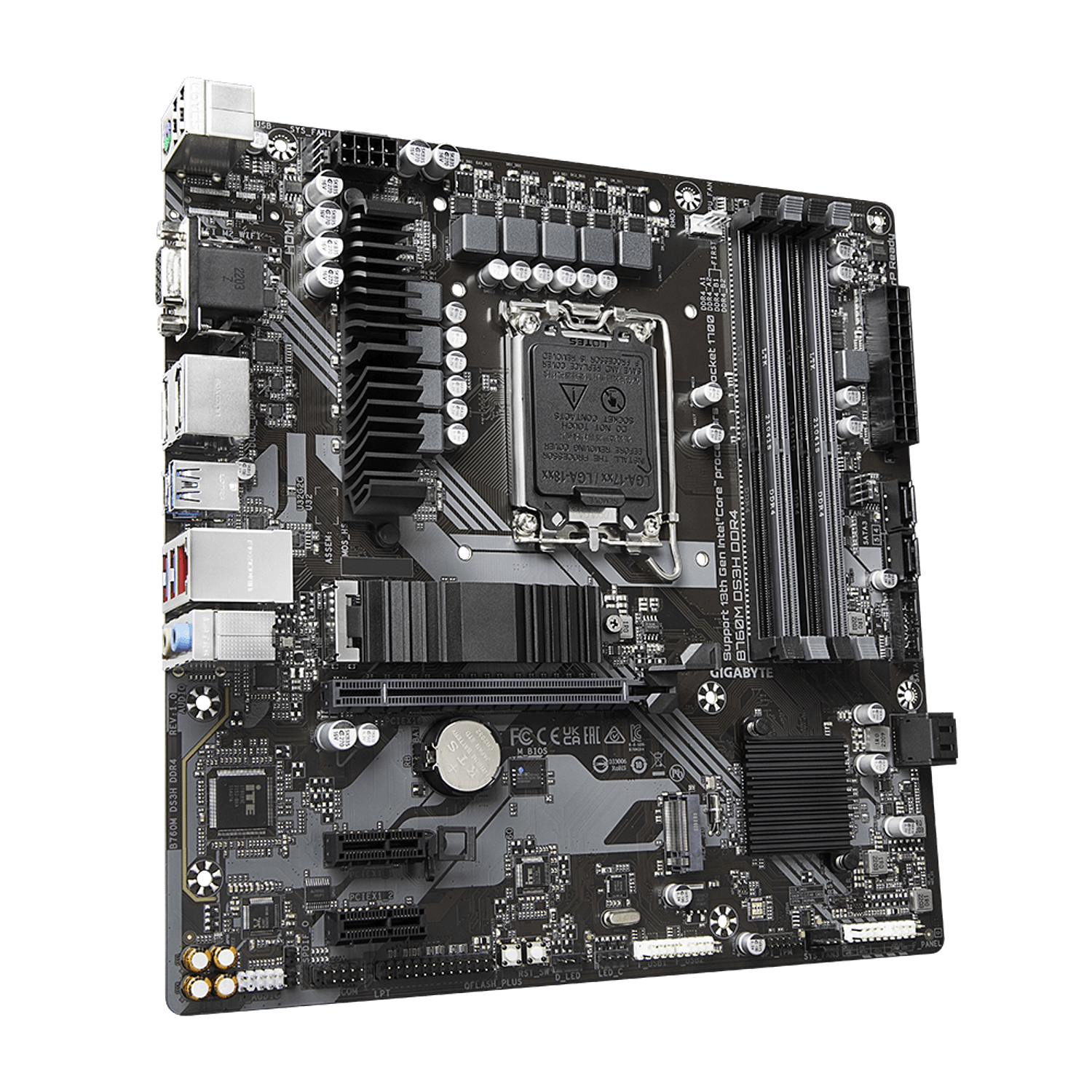 Gigabyte B760M DS3H DDR5 Placa Madre Micro ATX Socket LGA1700 