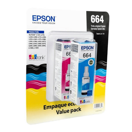 Epson T664520-3P Pack Botellas Tinta Color