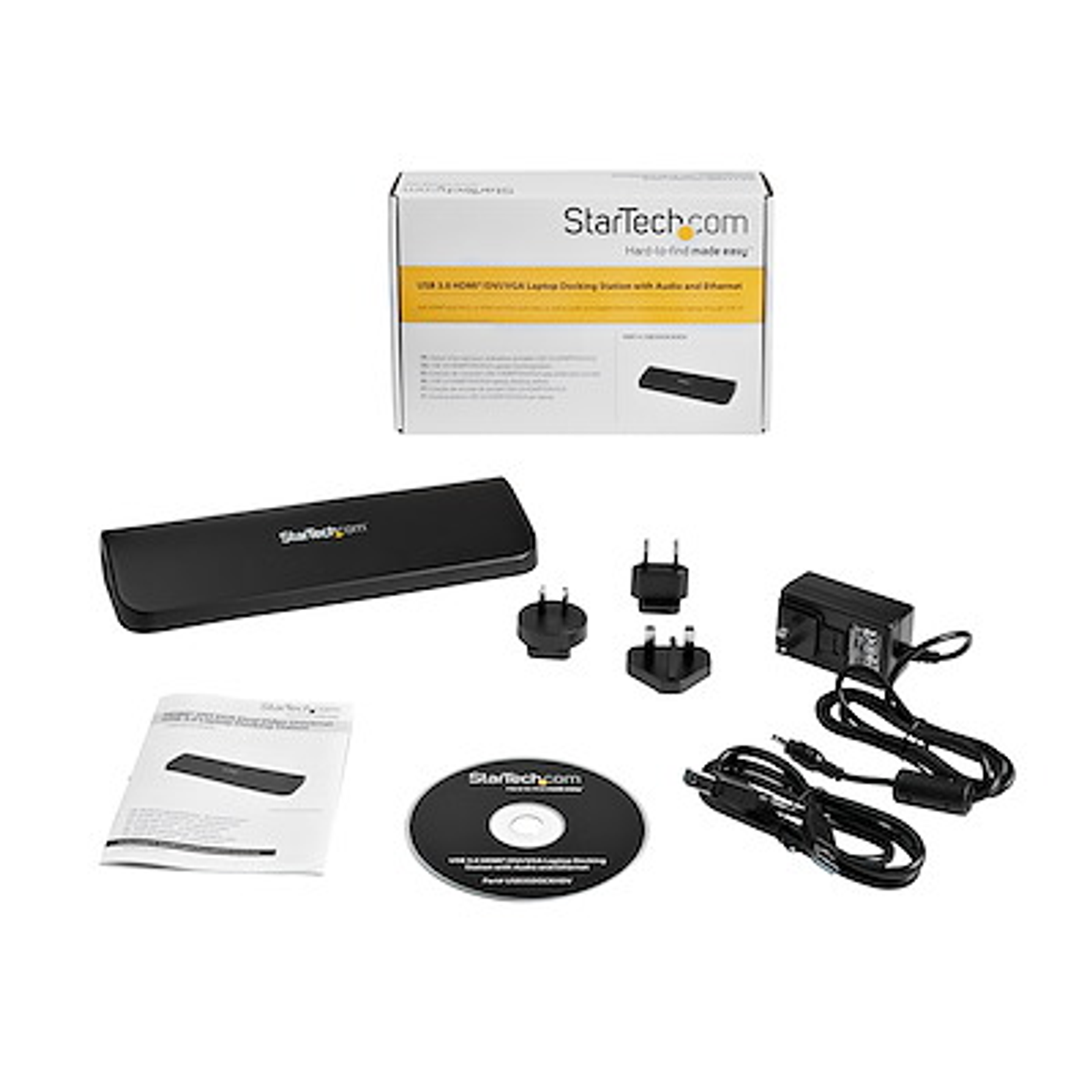 StarTech Docking Station USB 3.0 para Dos Pantallas con HDMI y DVI/VGA