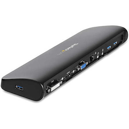 StarTech Docking Station USB 3.0 para Dos Pantallas con HDMI y DVI/VGA