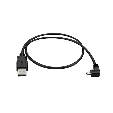 StarTech.com Cable de 0,5m Micro USB Acodado a la Derecha para Carga y Sincronización de Smartphones o Tablets