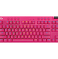Logitech PRO X TKL LIGHTSPEED Teclado Gamer Inalámbrico, Mecánico, Inglés, Switch GX Brown, Color Magenta - Miniatura 2