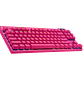 Logitech PRO X TKL LIGHTSPEED Teclado Gamer Inalámbrico, Mecánico, Inglés, Switch GX Brown, Color Magenta - Miniatura 1