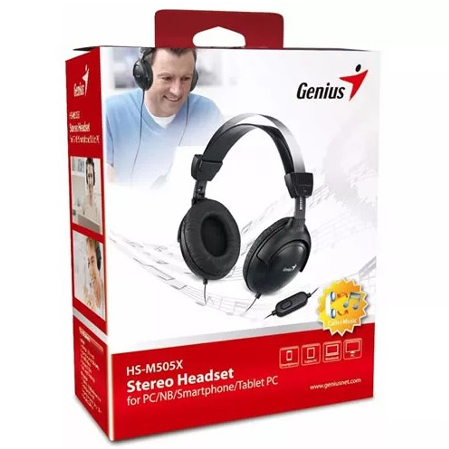 Genius HS 505X Audífonos Jack 3.5mm Color Negro   2