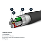 StarTech Cable USB-A a Lightning Resistente de 2 m, Negro, MFi para iPad/iPhone 12 - Miniatura 4