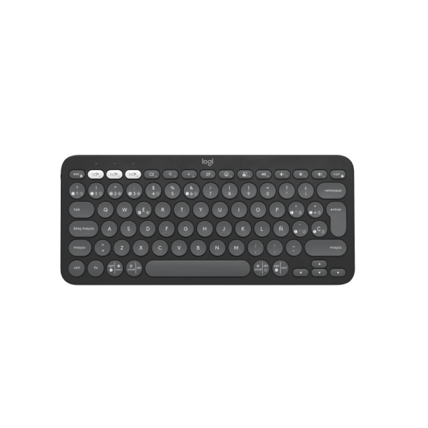 Logitech Teclado Inalambrico Pebble Keys 2 K380 Color Negro 1