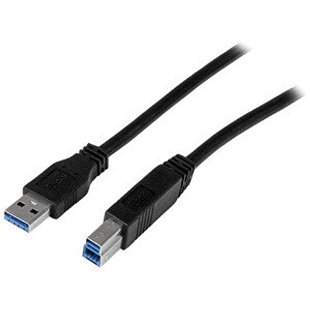 StarTech Cable Certificado 2m USB 3.0 Super Speed USB B Macho a USB A Macho Adaptador para Impresora 