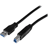 StarTech Cable Certificado 2m USB 3.0 Super Speed USB B Macho a USB A Macho Adaptador para Impresora 