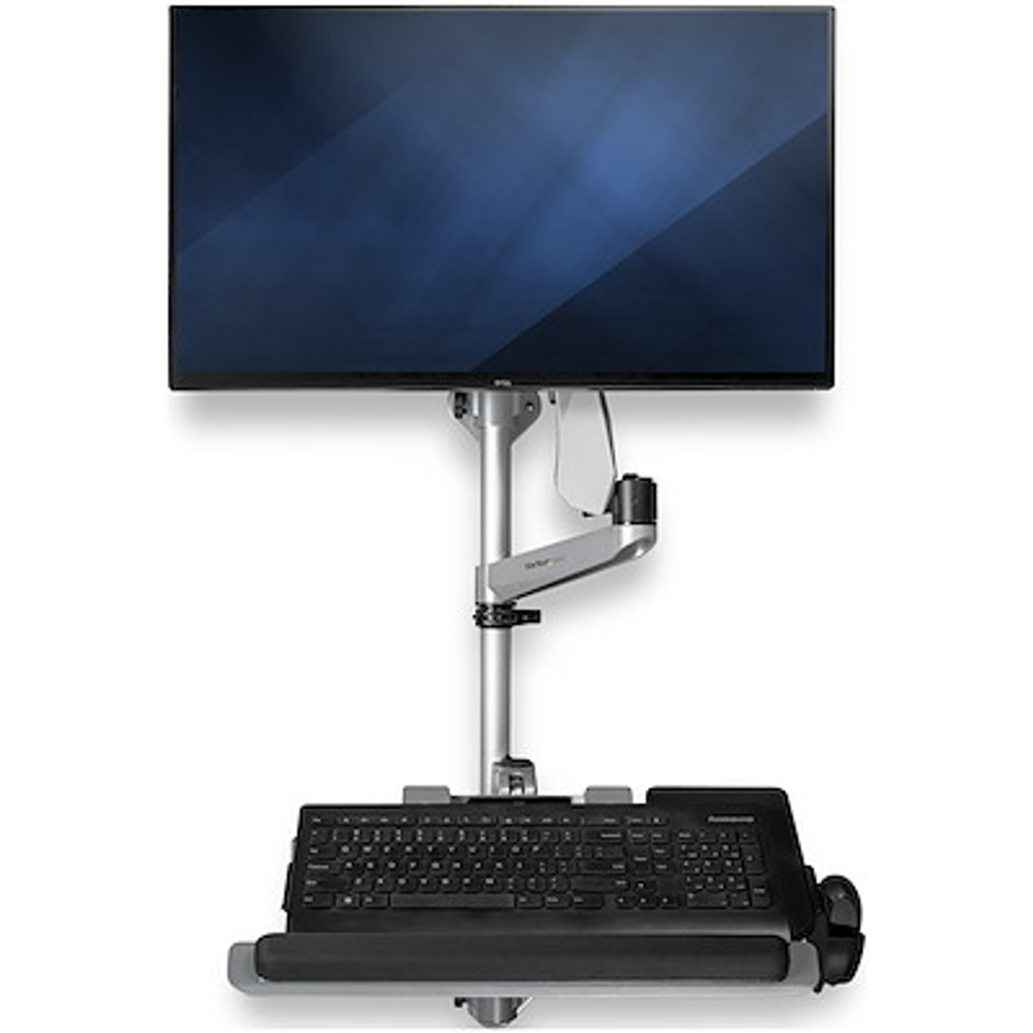 StarTech Estación de Trabajo Plegable para Monitor de 34 con Brazo Ajustable y Bandeja para Teclado 4