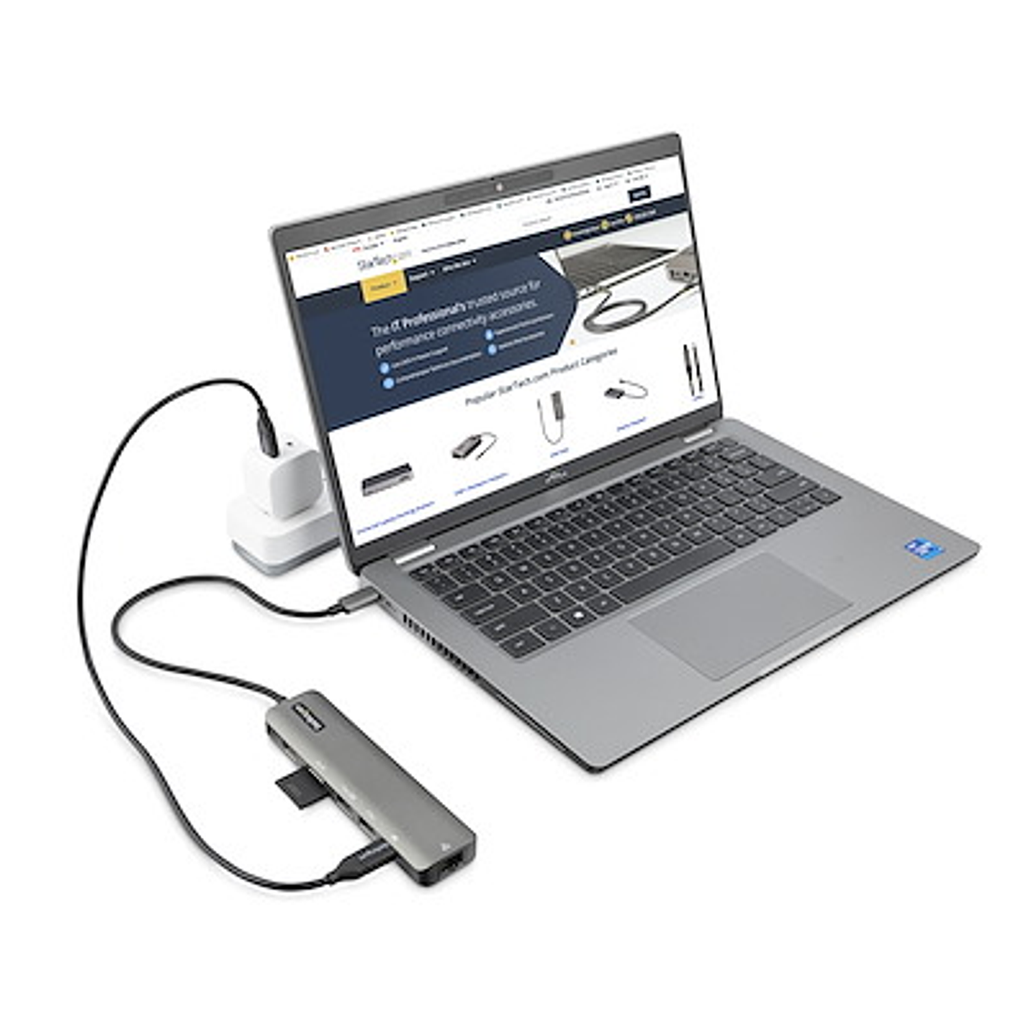 StarTech Tu Portátil Potenciado Conecta Monitores 4K Carga y Transfiere Datos con este Adaptador USB-C 11