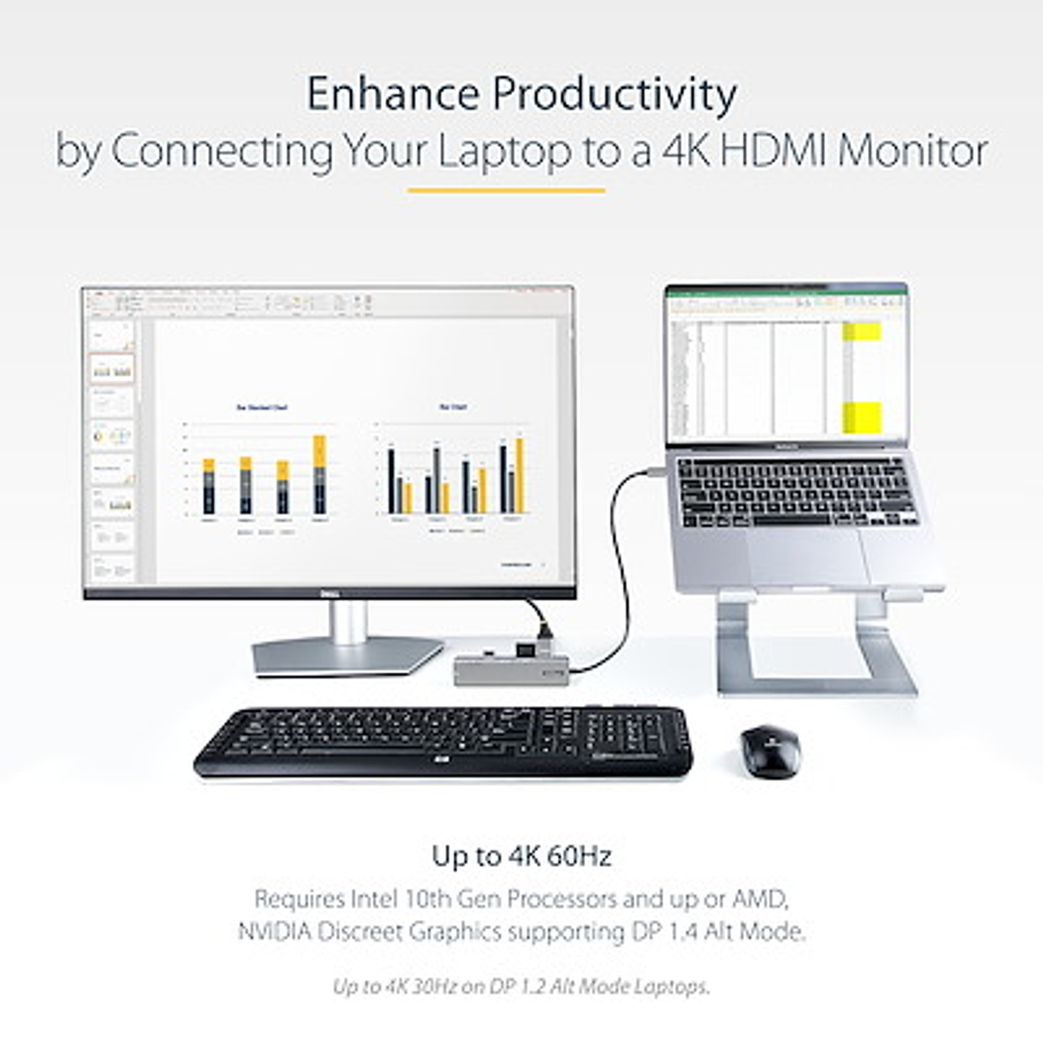 StarTech Tu Portátil Potenciado Conecta Monitores 4K Carga y Transfiere Datos con este Adaptador USB-C 3