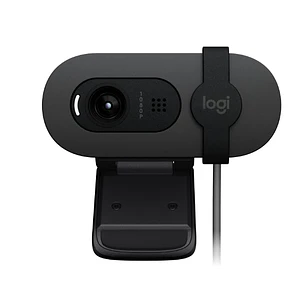Logitech Brio 100 Cámara Web, FHD 1080p, USB, Micrófono Integrado, Tapa de Privacidad, Negro
