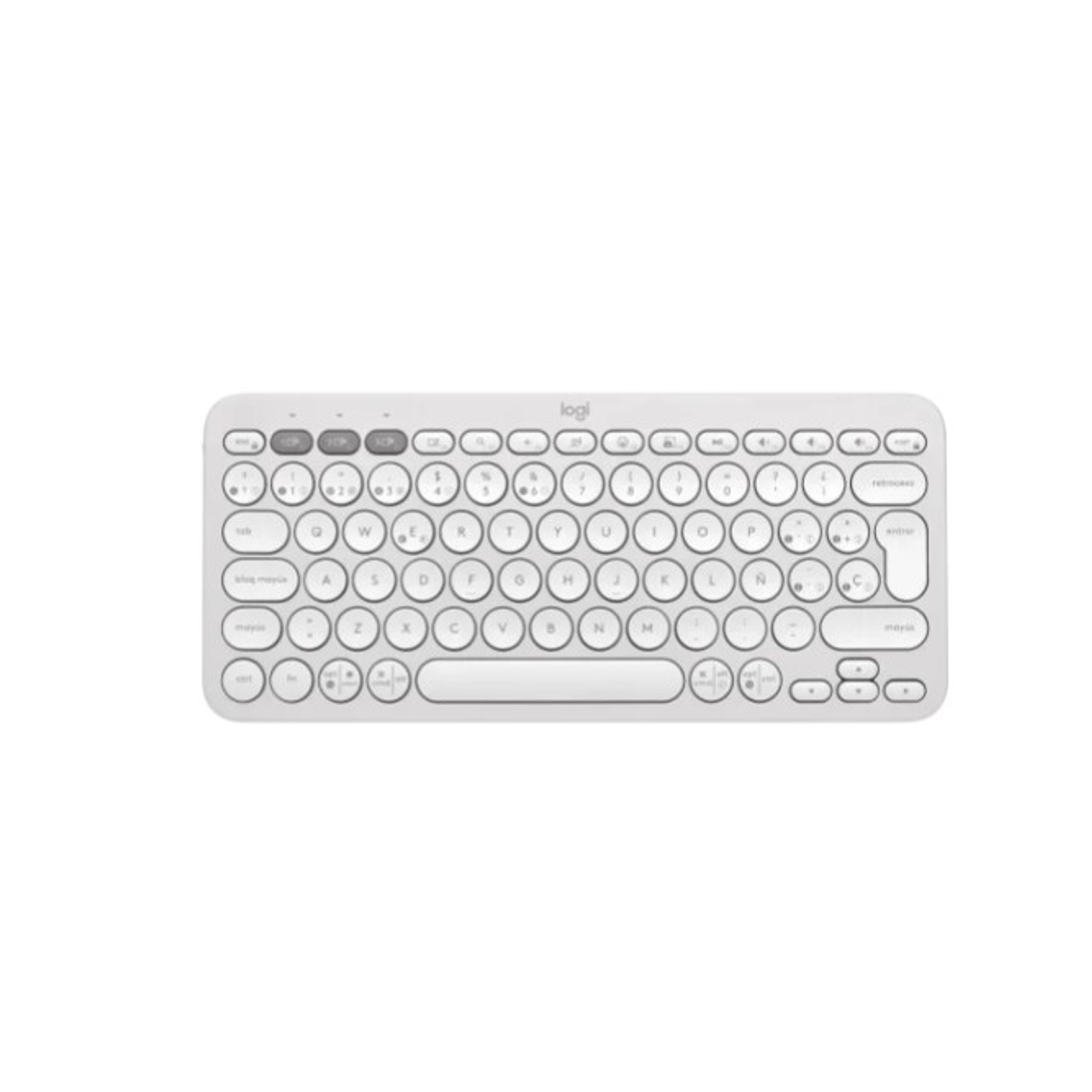 Logitech Teclado Inalambrico Pebble Keys 2 K380 Color Blanco 1