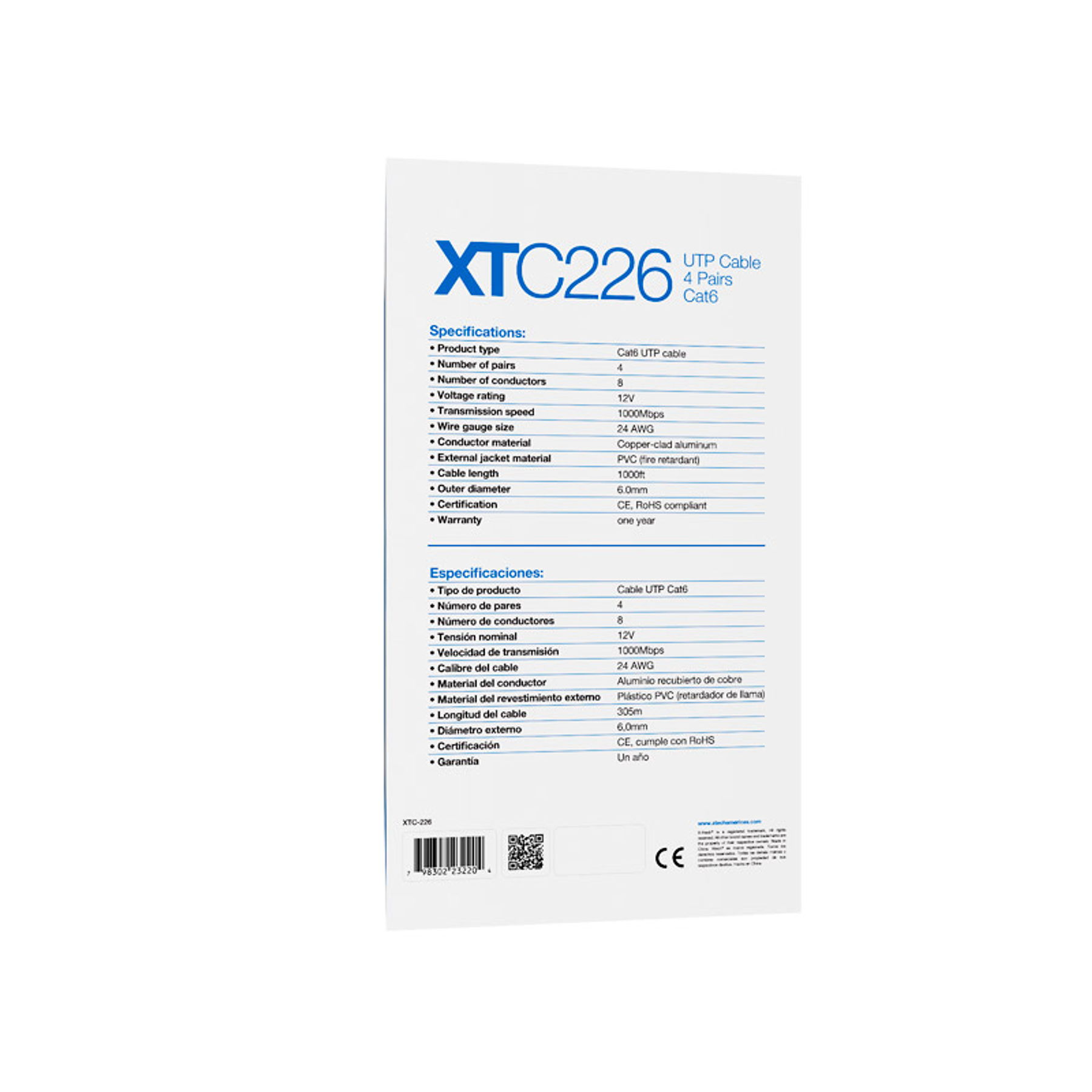 Xtech Cable Cat6 Velocidad De 1 Gbps Para Tu Red