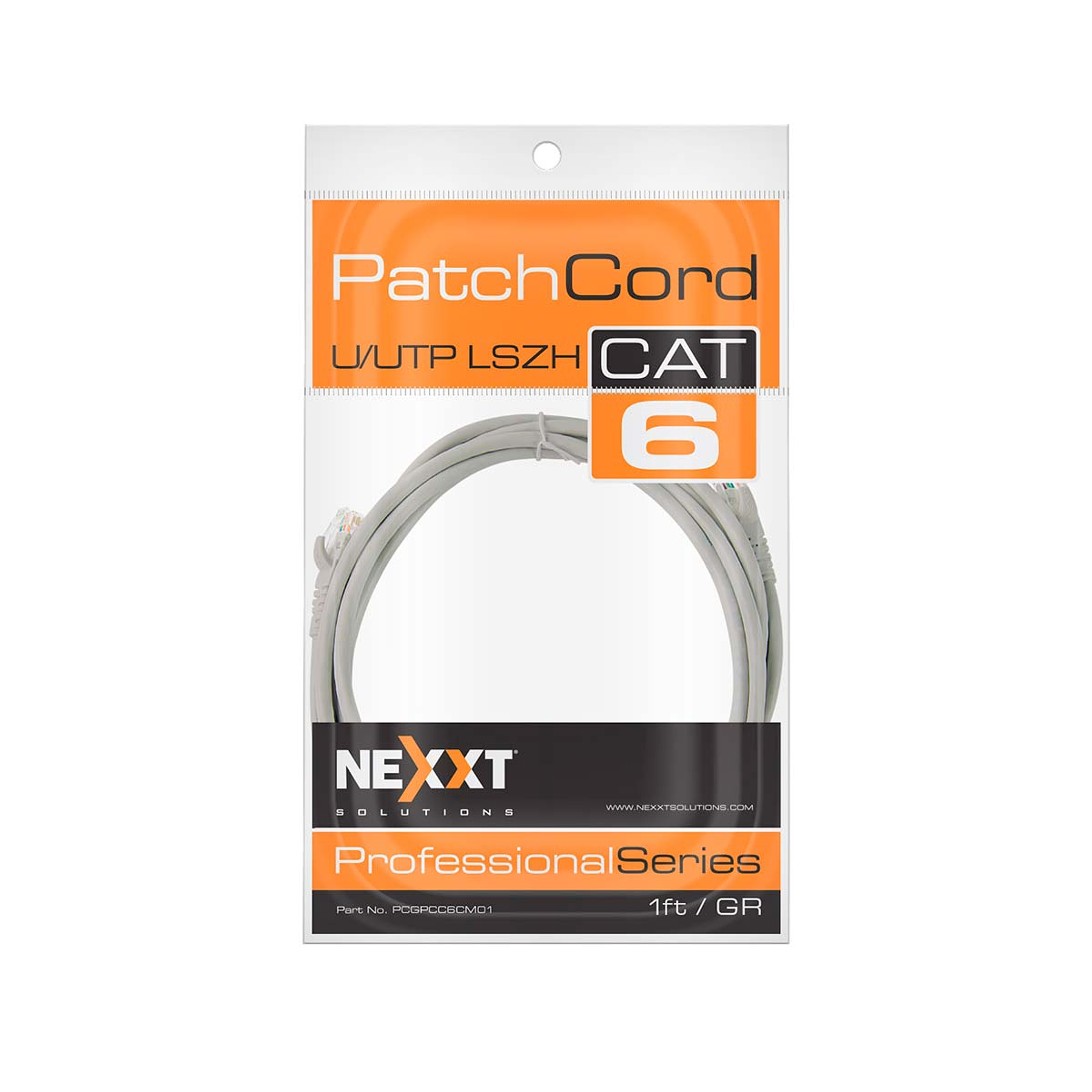 Nexxt Patch Cable Cat6 7Ft Color Rojo