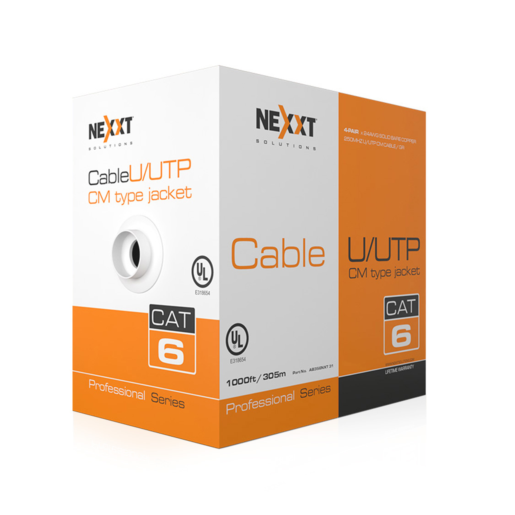 Nexxt Solutions Cable U/UTP Cat6 Calibre 24AWG Color Gris