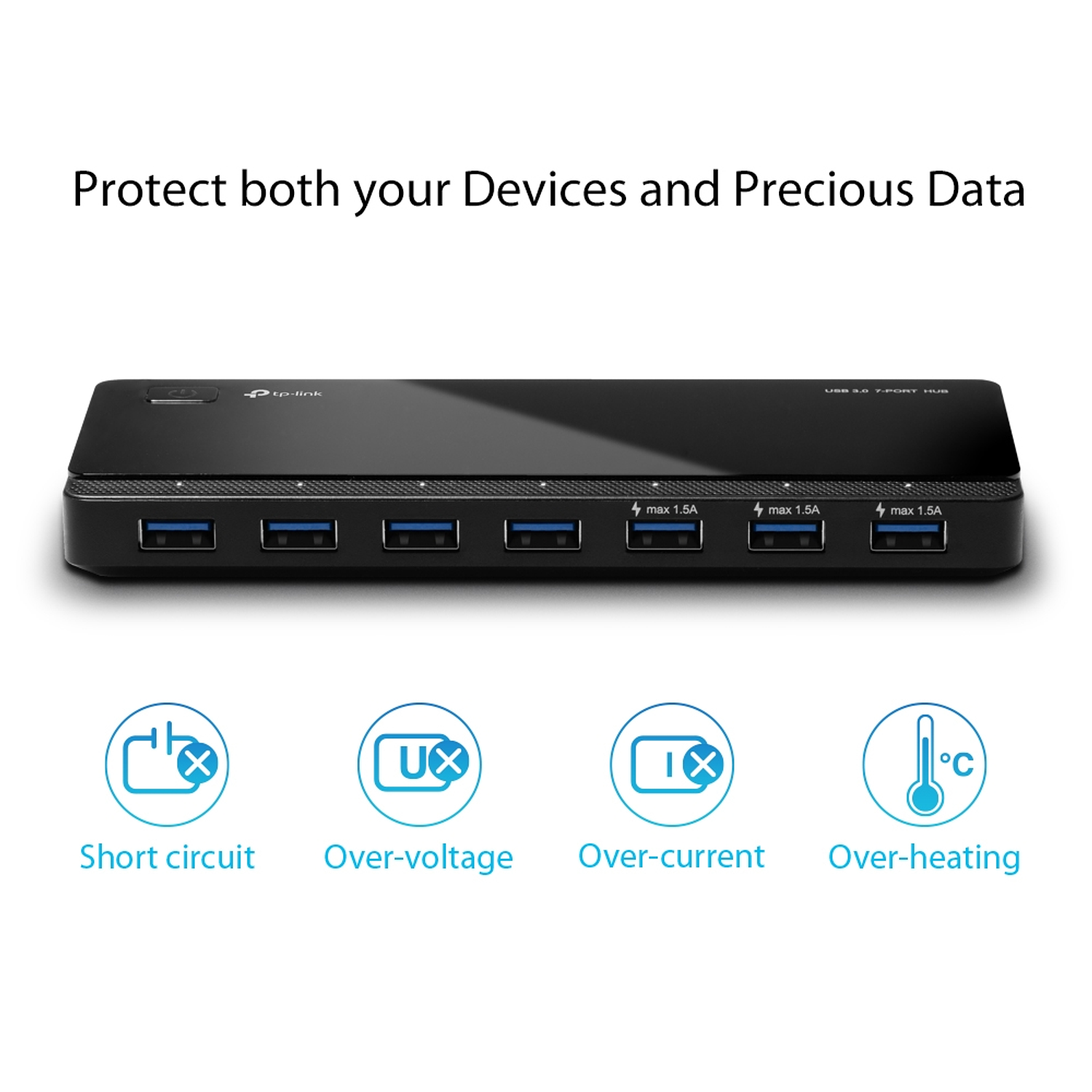 TP-link UH700 Hub de 7 Puertos USB 3.0 3