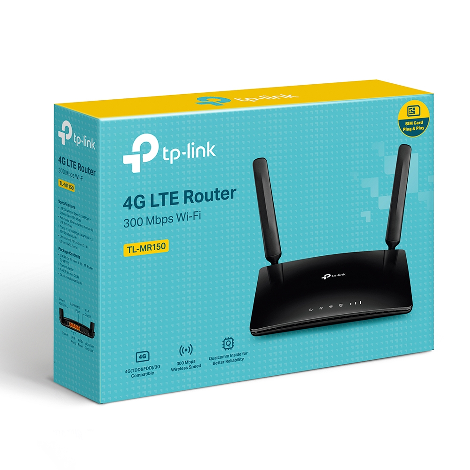 TP-Link TL-MR150 Router Inalámbrico N 4G LTE de 300 Mbps 5