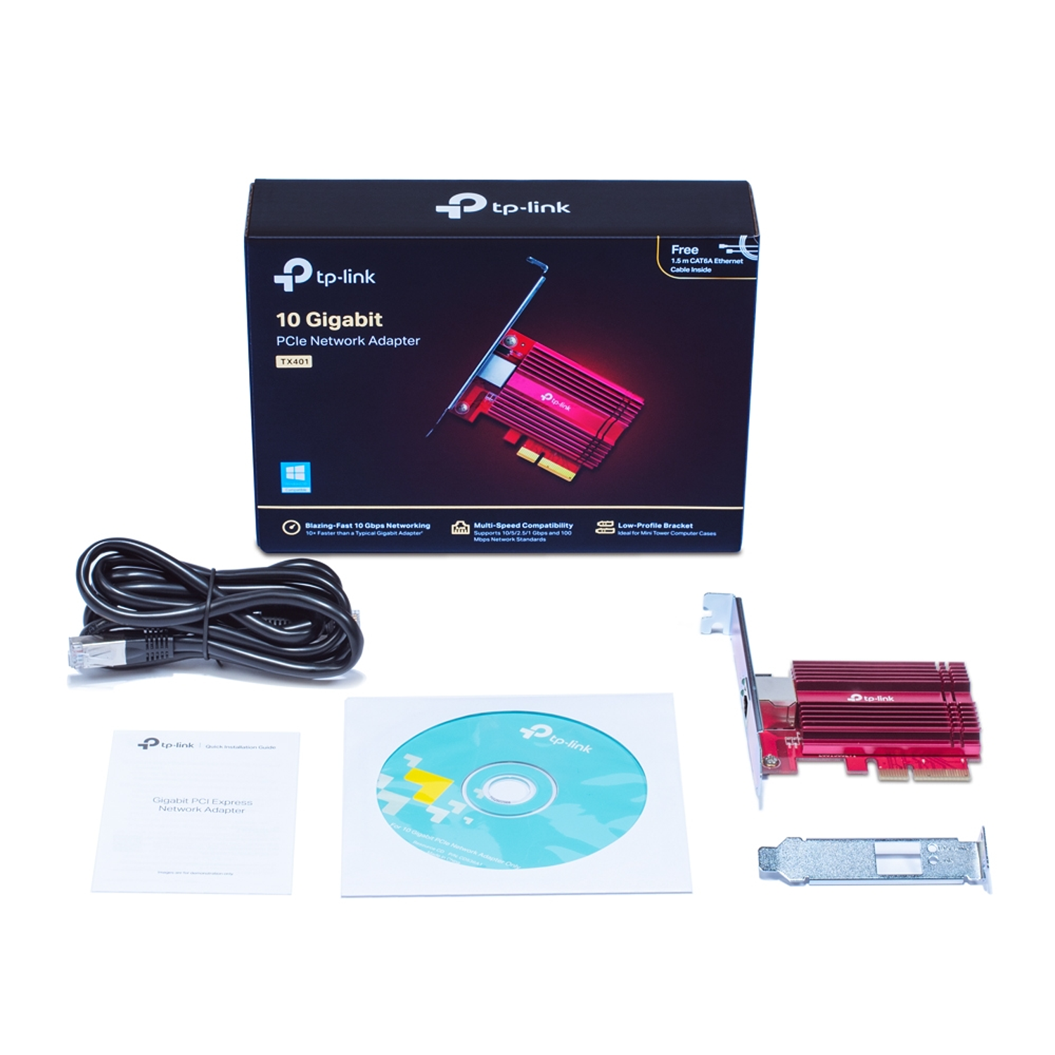 TP-Link TX401 Adaptador de Red PCI Express de 10 Gigabits 8