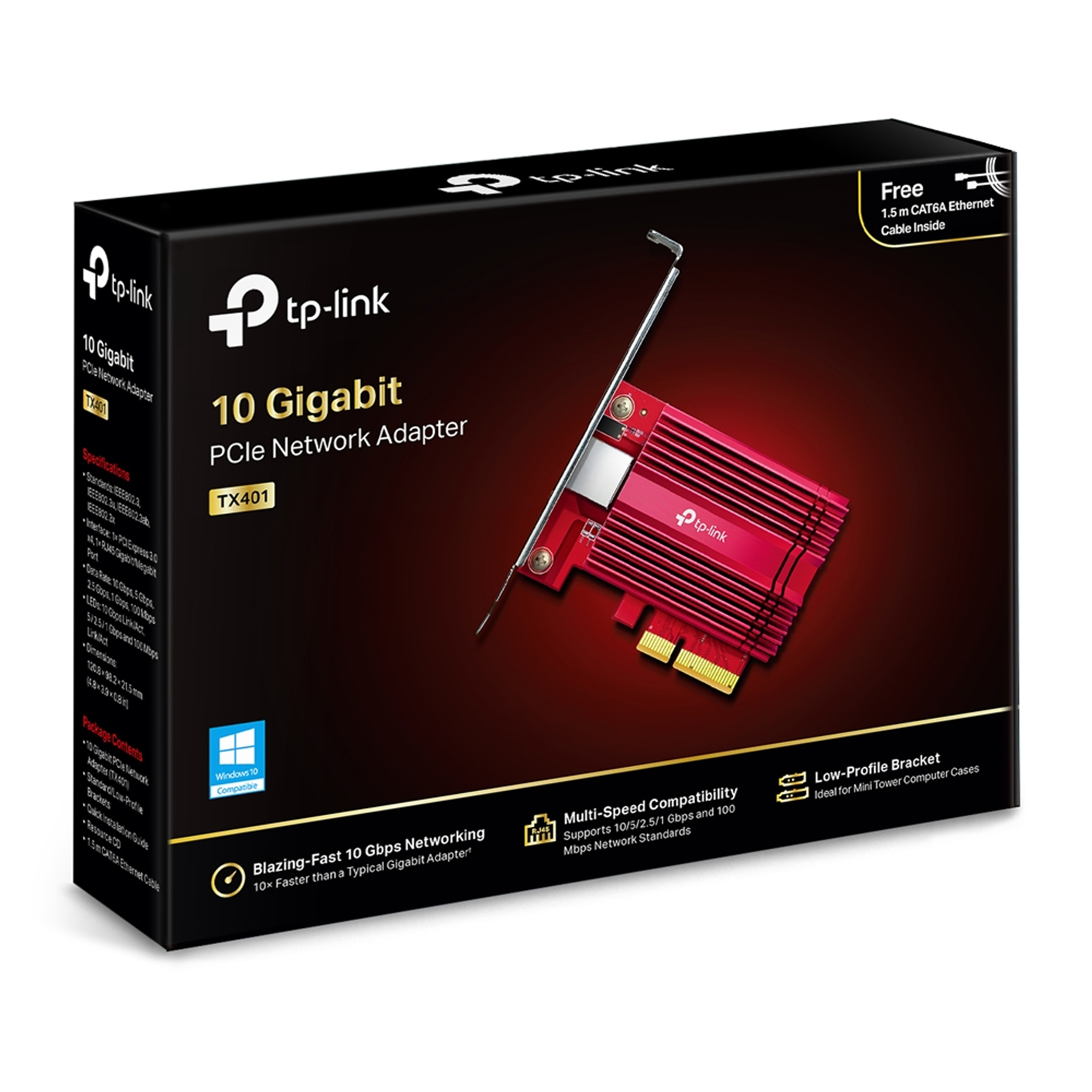 TP-Link TX401 Adaptador de Red PCI Express de 10 Gigabits