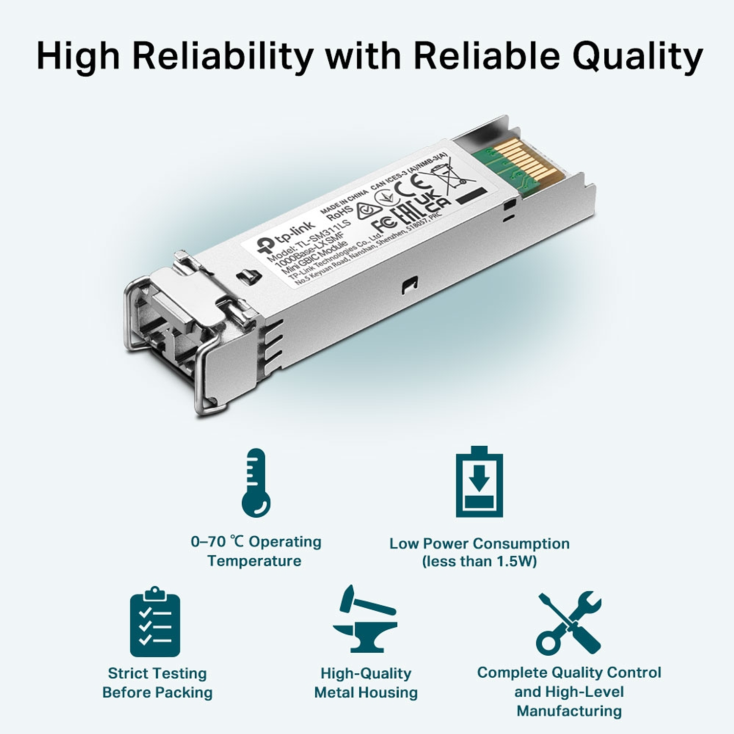 TP-Link TL-SM311LS Módulo de Transceptor SFP (mini-GBIC) Fibra Óptica 6