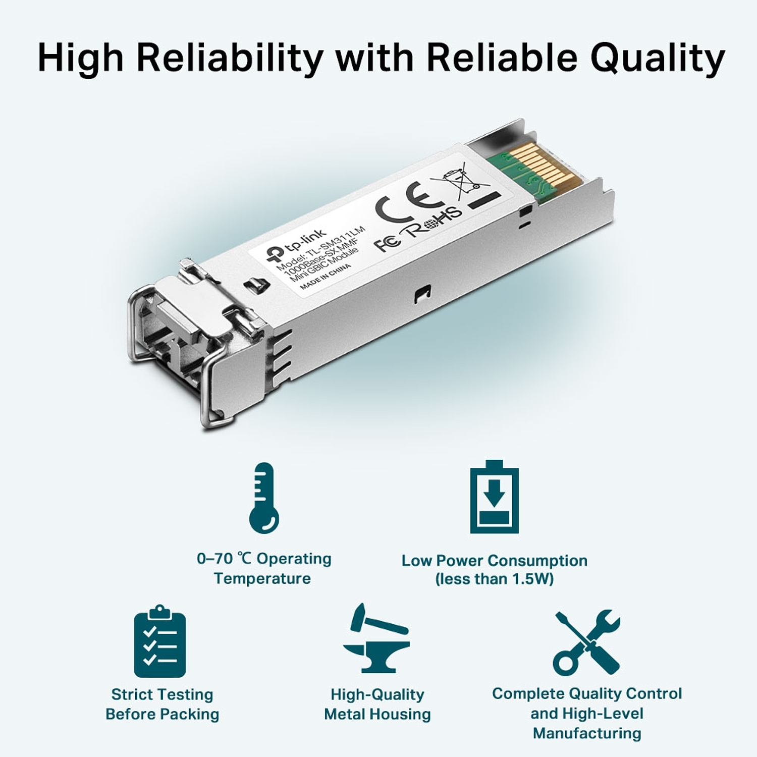 TP-Link TL-SM311LM Módulo de Transceptor SFP (mini-GBIC) GigE 1000Base-SX  6