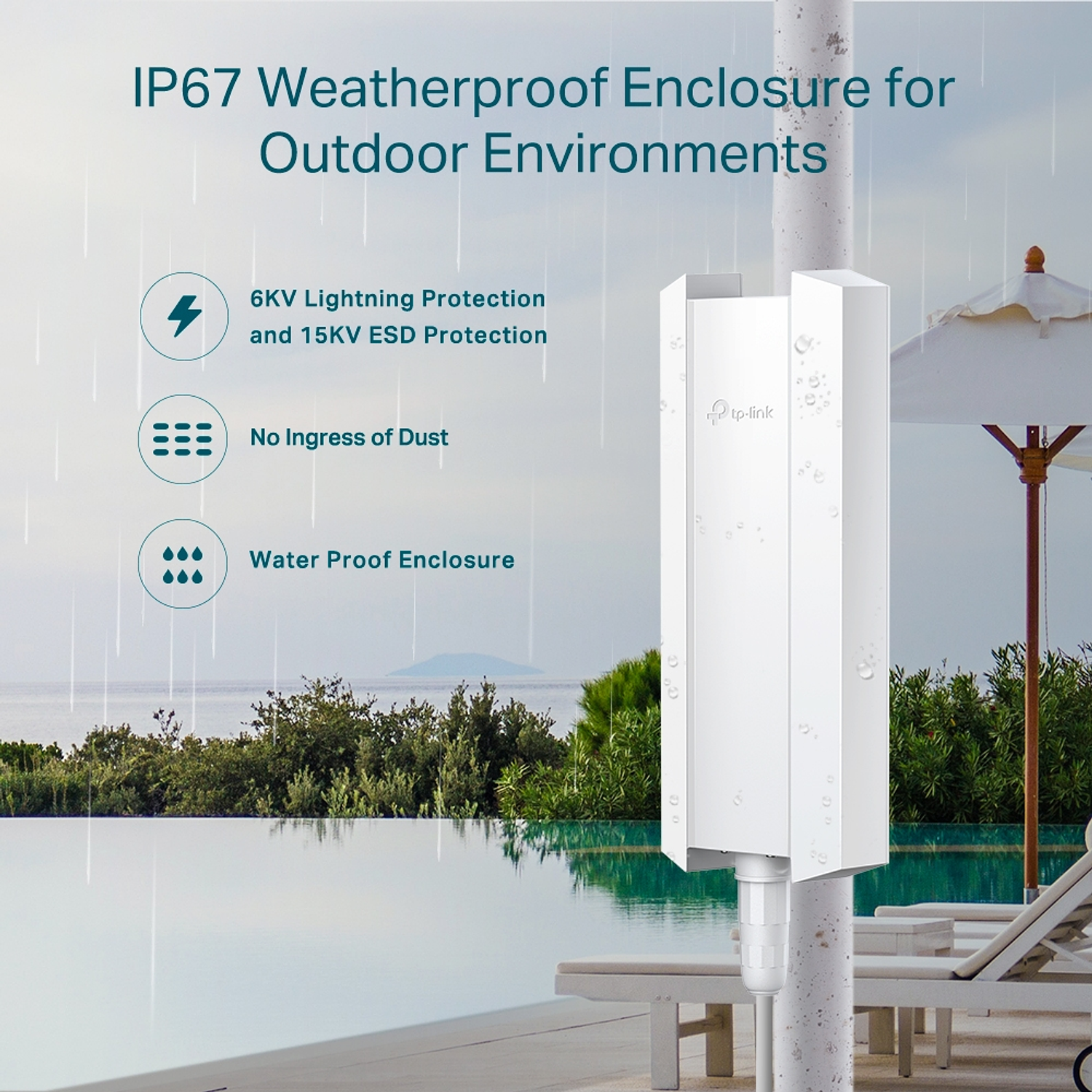 TP-LINK EAP610-Outdoor Punto de Acceso Wi-Fi 6 de Exterior AX1800 6