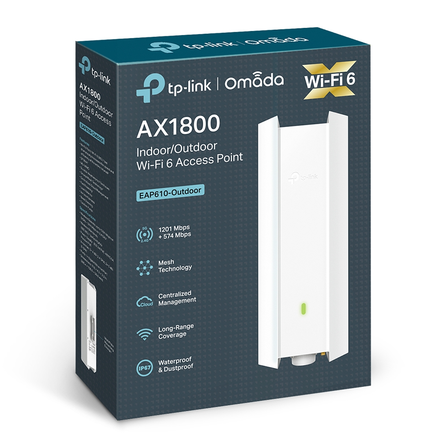 TP-LINK EAP610-Outdoor Punto de Acceso Wi-Fi 6 de Exterior AX1800 9