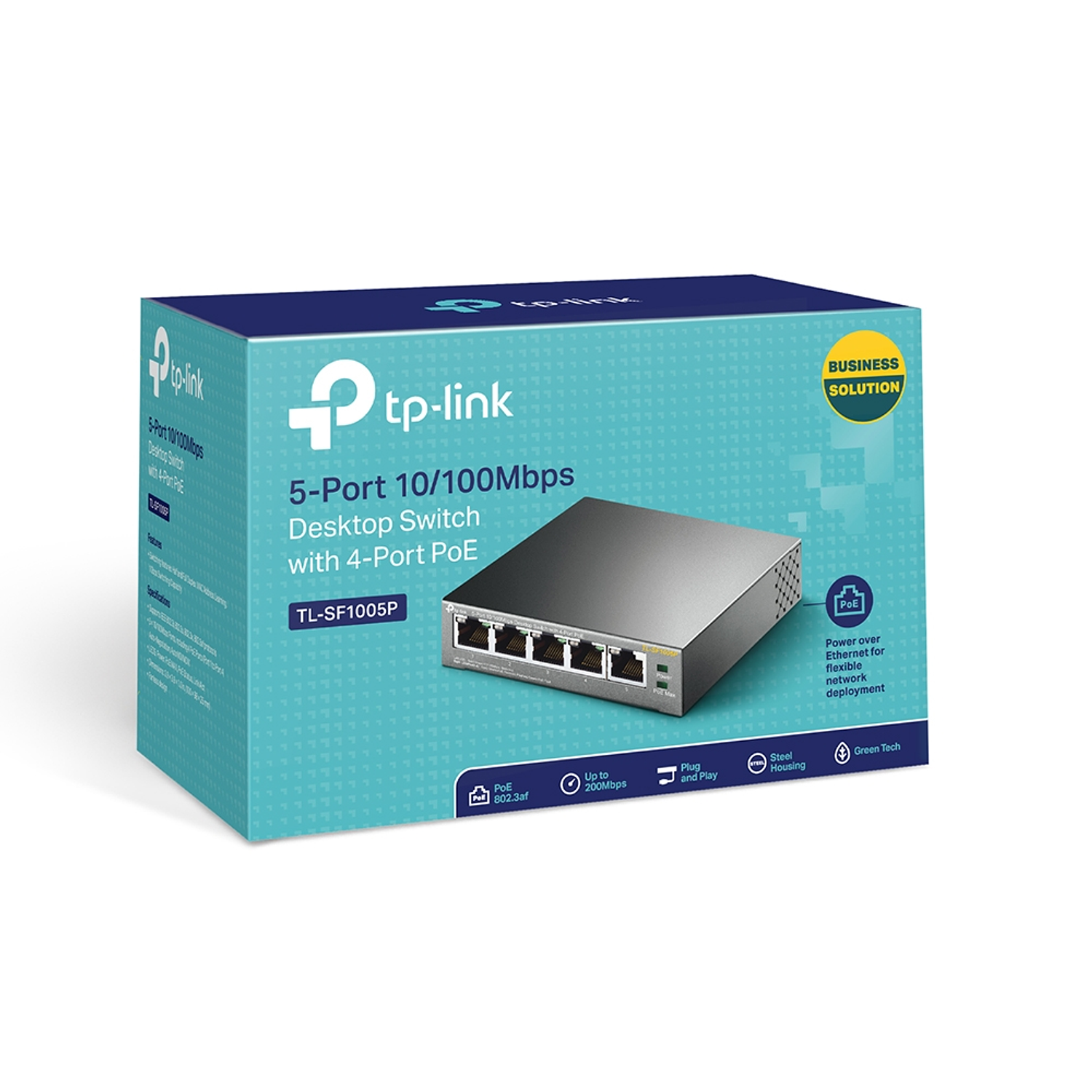 TP-Link TL-SF1005P Switch de Sobremesa con 5 Puertos a 10/100 Mbps PoE 5