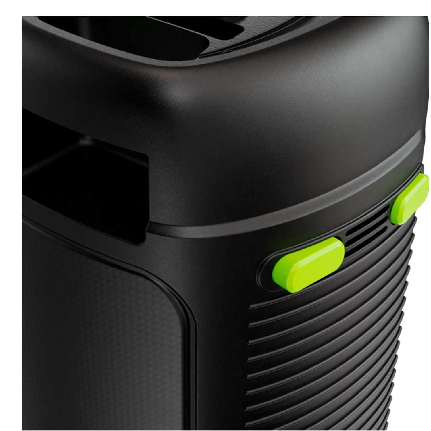 Klip Xtreme KLS-100 BoomFire Parlante Bluetooth Portátil, 1200W, Luces LED Flameantes, Radio FM, Micrófono, Batería Recargable 4