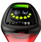 Klip Xtreme KLS-100 BoomFire Parlante Bluetooth Portátil, 1200W, Luces LED Flameantes, Radio FM, Micrófono, Batería Recargable - thumbnail 3