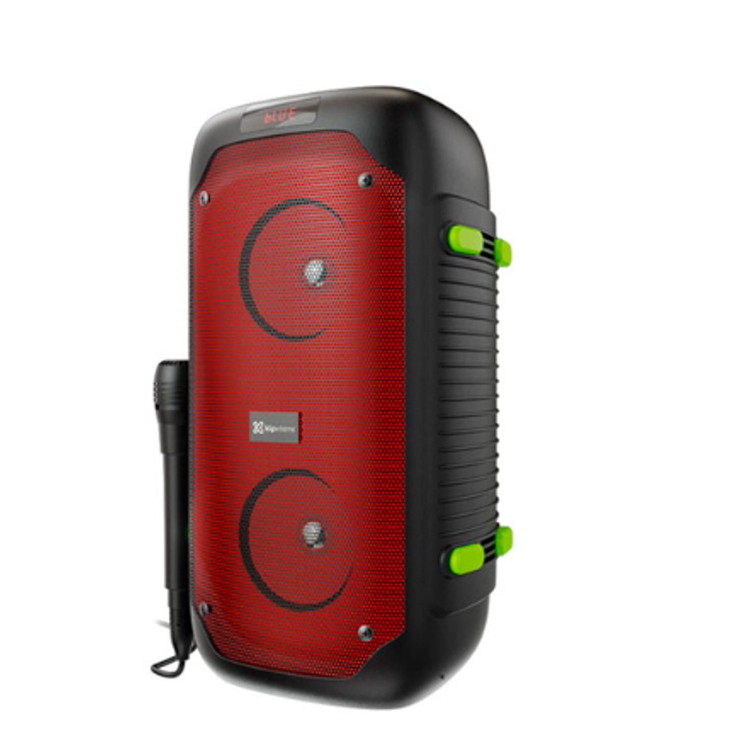 Klip Xtreme KLS-100 BoomFire Parlante Bluetooth Portátil, 1200W, Luces LED Flameantes, Radio FM, Micrófono, Batería Recargable 1