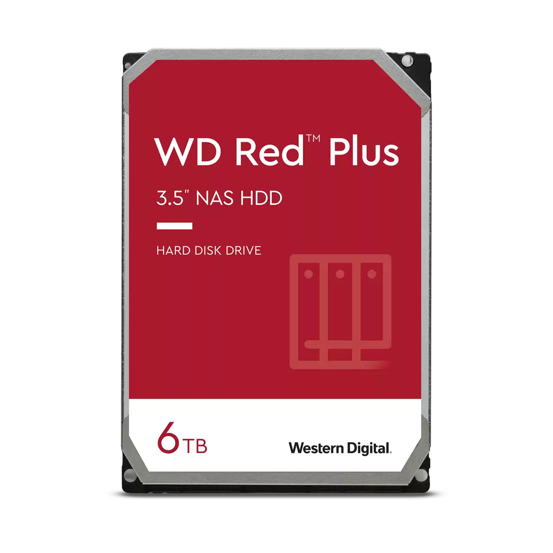 Western Digital Red Plus NAS de 3.5 Pulgadas Disco Duro 6TB 128MB