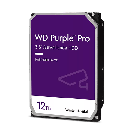 Western Digital Purple Pro Disco Duro para Video Inteligente 12TB 256MB