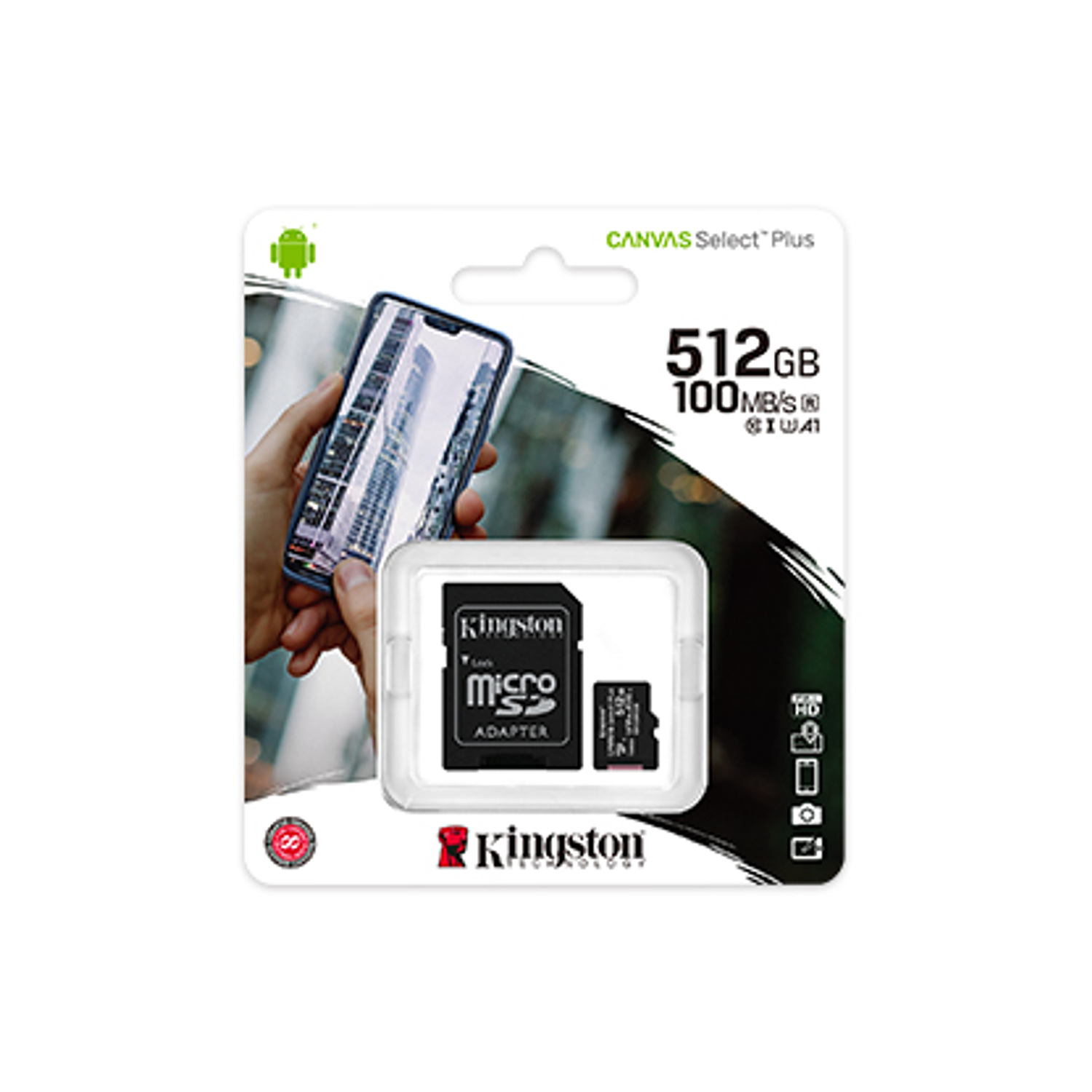 Kingston Canvas Select Plus MicroSD Tarjeta De Memoria 512GB 3