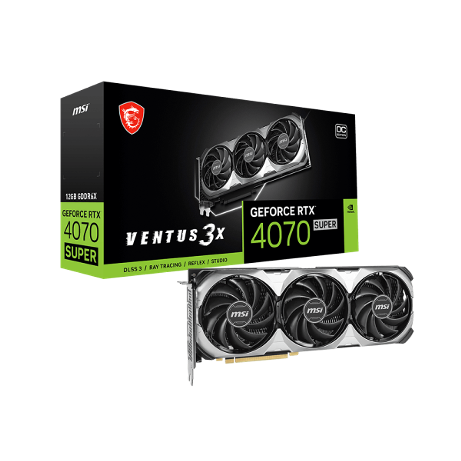 MSI GeForce RTX 4070 SUPER 12G VENTUS 3X OC Tarjeta Grafica 5